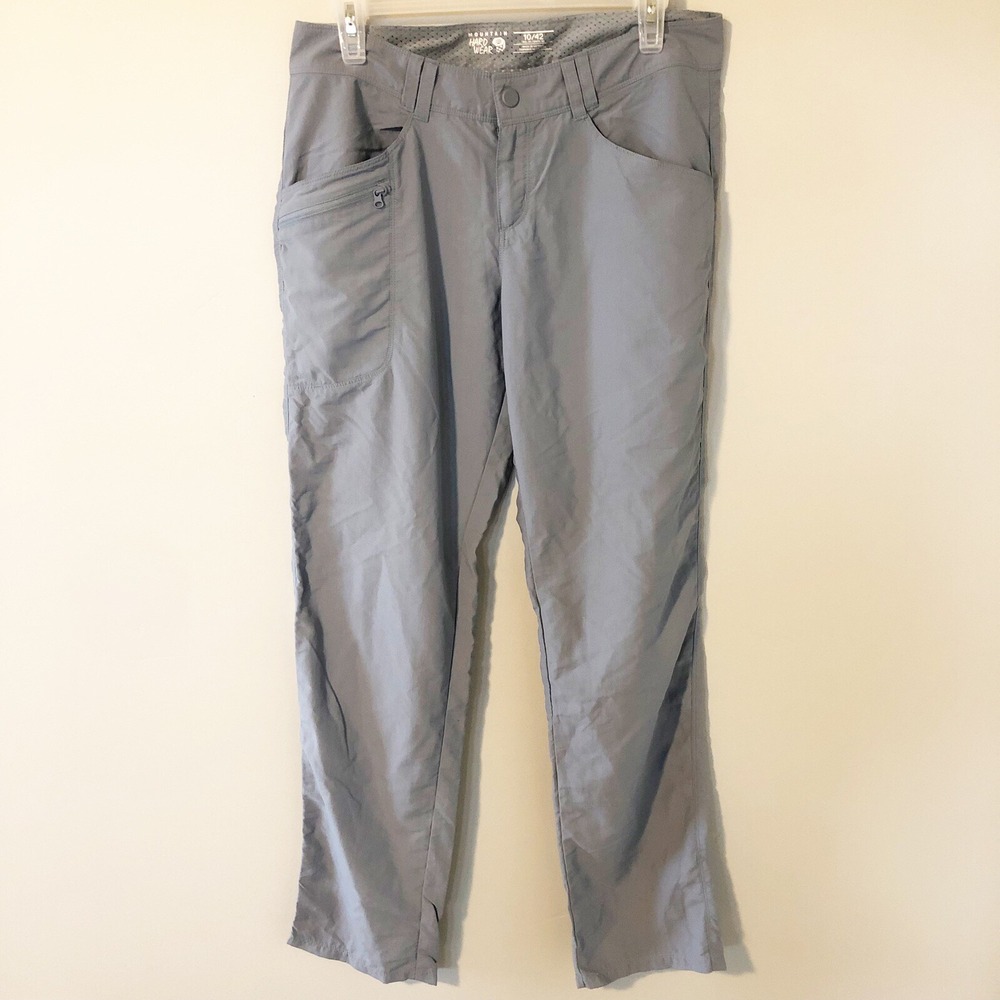Mountain Hardwear gray nylon hiking‎ pants 10